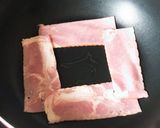 朝食【ベーコンエッグ＆ベーコンエッグ丼】作り方1写真