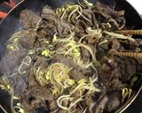 牛肉と豆もやしの甘辛炒め作り方3写真