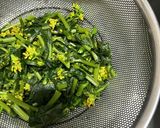 菜の花と鶏肉のキーマカレー作り方1写真