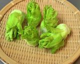 つぼみ菜のバター醤油炒め作り方1写真