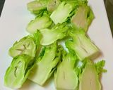 つぼみ菜のバター醤油炒め作り方2写真