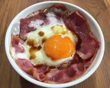 朝食【ベーコンエッグ＆ベーコンエッグ丼】作り方4写真