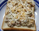 納豆マヨチーズトースト作り方4写真