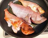 釣って来たマハタとカサゴのアクアパッツァ作り方2写真