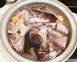 釣って来た大鯛のアラの湯煮作り方4写真