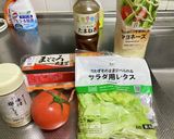 簡単!トマタマサラダ!(^^)!作り方1写真