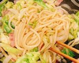 柚子胡椒で焼きうどん作り方5写真