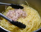 簡単！ツナクリームパスタ　生クリーム不要作り方3写真
