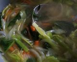 簡単！野菜とオリーブオイルのスープ作り方3写真