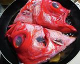 キンメダイのかぶと煮作り方3写真