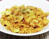 超簡単!キャベツとパスタのキーマカレー風作り方9写真