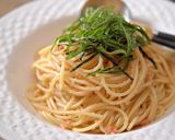 明太子と大葉のバター醬油パスタ作り方6写真