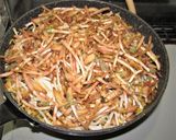 「土筆焼きそば」作り方9写真