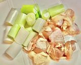 鶏もも肉と長ネギの醤油炒め作り方1写真