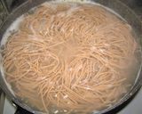 「赤だし土筆蕎麦」作り方7写真