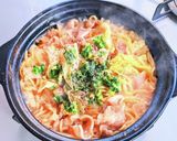 豚キャベツ鍋焼きラーメン作り方8写真