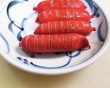 赤ウインナーの一括飾り切りに挑戦！作り方6写真