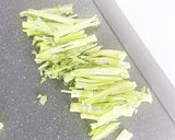 春菊&カニカマのパスタ♬作り方1写真