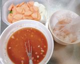 簡単!揚げない!甘めのえびチリ丼作り方4写真