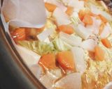 シュウマイ？白菜と挽き肉ミルフィーユ蒸し作り方5写真