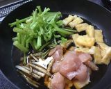 八尾若ごぼうとササミの煮びたし、含め煮作り方4写真