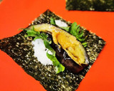 しみじみ美味★茄子味噌の手巻き寿司作り方9写真
