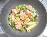 鶏もも肉の白ワイン煮（カチャトーラ）作り方5写真