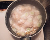簡単☆手羽元と小松菜の中華風春雨スープ作り方1写真