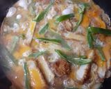 フライパン一杯にカツ煮作り方4写真