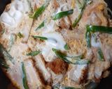 フライパン一杯にカツ煮作り方5写真