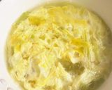 キャベツと溶き卵・優しい甘味のお味噌汁作り方4写真