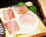 ベーコンエッグdeサンドイッチ作り方4写真