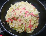 ダイエット！オートミールお好み焼き紅生姜作り方3写真