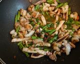 イカとエビの海鮮オイルパスタ作り方5写真