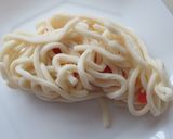 〖 レンチン簡単！明太子マヨうどん 〗作り方2写真