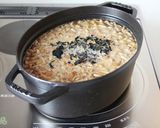 簡単美味しい【なめこと豆腐の赤だし味噌汁作り方3写真