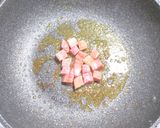 ベーコンとトマトにポテトのパスタ作り方3写真
