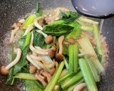 しめじ小松菜しらすパスタ作り方2写真