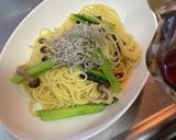 しめじ小松菜しらすパスタ作り方4写真
