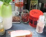 大根とベーコンのピリ辛醤油炒め作り方1写真