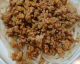 簡単！激ウマ！豚ひき肉ピリ辛肉味噌もやし作り方6写真
