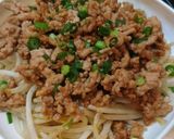 簡単！激ウマ！豚ひき肉ピリ辛肉味噌もやし作り方7写真