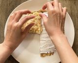 折りたたむだけ！バナナミルクレープ作り方4写真