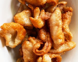 カリッカリ鶏皮ともやしと豆苗炒め作り方7写真