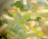 小松菜 人参 油揚げの味噌汁^^作り方8写真