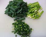 ワンパンレシピ⭐釜玉風ねぎパスタ作り方1写真