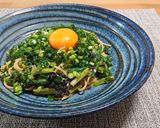ワンパンレシピ⭐釜玉風ねぎパスタ作り方6写真