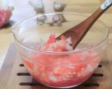 ベビーホタテのトマト亜麻仁油ドレッシング作り方4写真