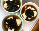 全てレンジ中華風オイスタースープ味湯豆腐作り方7写真
