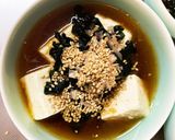 全てレンジ中華風オイスタースープ味湯豆腐作り方8写真